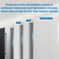 thumbnail image 4 of 24 Inch Beverage Refrigerator, Stainless Steel Beverage Fridge, Under Counter Beer Mini Fridge, Indoor/Outdoor Refrigerator Cooler for 190 Cans, Beverage Cooler for Patio/Kitchen/Party, 4 of 15