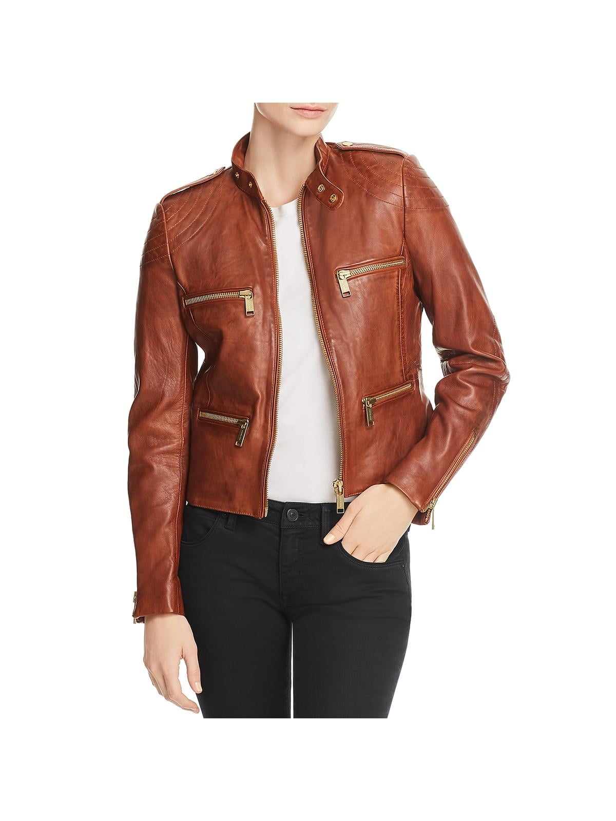 michael kors quilted moto jacket