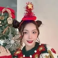 thumbnail image 4 of Aro de pelo navideño para niñas, astas de reno de peluche, orejas de venado, diademas para fiesta de Cosplay, diadema navideña, tocado de cuerno de ciervo, 4 of 4