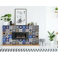 thumbnail image 4 of 8" x 8" Shades of Blue and Yellow Mosaic Peel and Stick Removable Tiles, 4 of 5
