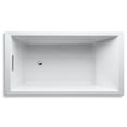 thumbnail image 5 of Kohler K-1136 Underscore Collection 66" Drop In Acrylic Bath Tub - White, 5 of 5