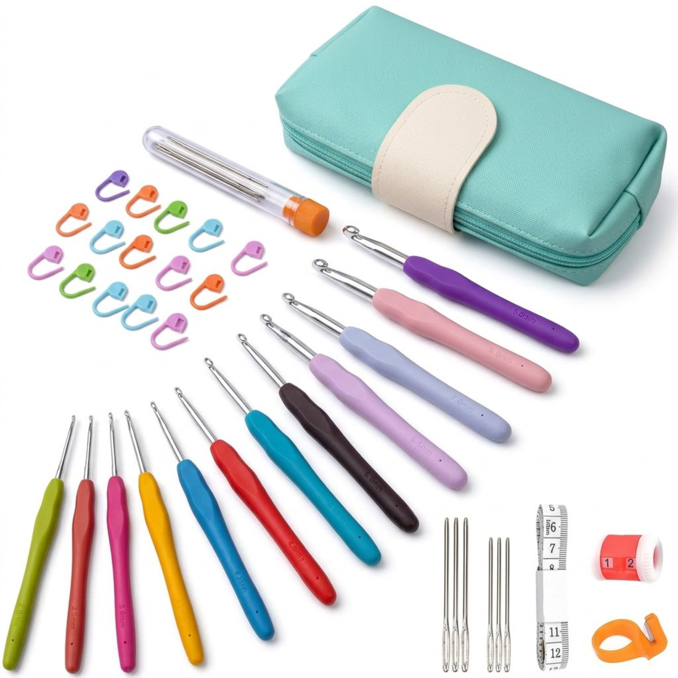 Anodized Crochet Hook Set by Loops & Threads - E-J - Walmart.com