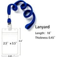 thumbnail image 2 of XIHAMA 10Pcs Clear Plastic Name Tags Badge ID Card Holders and 10Pcs Black Lanyards with Clip, 2 of 6
