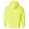 thumbnail image 2 of Gildan Men's Fleece Zip Hooded Sweatshirt Safety Green Small, 2 of 2