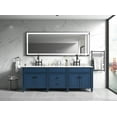 thumbnail image 3 of 96 x 48 Inch LED Bathroom Mirror with Aluminum Frame, Wall Mounted Vanity Mirror, Anti-Fog, Memory, 3 Colors, Stepless Dimmable, 3 of 4