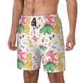 thumbnail image 2 of Xecao Cute Baby Dinosaurs for Men's Swimming Trunks Swim Trunks Quick Dry Swim Shorts with Mesh Lining Funny Swimwear Bathing Suits, 2 of 9