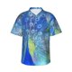 thumbnail image 1 of Balery Peacock Camisas hawaianas de manga corta para hombre, camisas playeras de corte holgado, camisas de vacaciones con botones,Large, 1 of 7