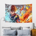 thumbnail image 3 of My Hero Academia Tapestry, Anime Wall Poster Art, Wall Tapestry For Bedroom Living Room Dorm Room, Wall Hanging For Festival Party Events Background Photography Backdrop, 60x40 Inch, 3 of 9