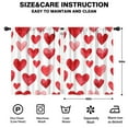 thumbnail image 2 of Blackout Kids Curtains,Valentine's Day Heart Pattern Childrens Insulated Curtains Set Of 2,Bedroom Essentials,Toddler Room Decor 42x54in(106x137cm), 2 of 4