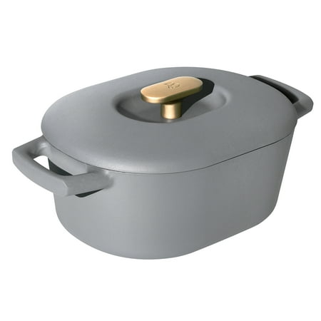 

6QT Enamel Dutch Oven Grey Smoke by Drew Barrymore