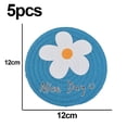 thumbnail image 2 of Round Place mats Set of 5 Round Place mat Washable Table Mats, 2 of 5