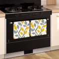 thumbnail image 2 of 6 Pcs Funny Kitchen Towels,Yellow and Gray Leaves Modern Art Microfiber Dish Towels,Kitchen Tea Towels,Kitchen Towel Set (18" X 26"), 2 of 3