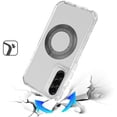 thumbnail image 3 of XPM for Samsung Galaxy A57 Phone Case, Magnetic Circle Compatible with Magsafe, Hybrid Chrome 3in1 Transparent Shockproof TPU Bumper Cover for Samsung A57 (Clear), 3 of 12
