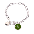 thumbnail image 1 of Pulsera de cadena de corazón Rainbow Unbranded joyería encanto moda tamaño 7,5 pulgadas, 1 of 3