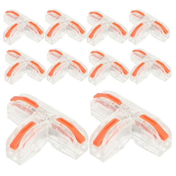 10pcs Copper Terminal Connector T-type Insulating Quick Splice Wire Connectors