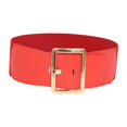 thumbnail image 5 of Women's Stretch Belt ,Stretch Buckle Waist Belt, Pants, Soft ,Wide Elastic Belt ,Chic ,Vintage Style Cinch Belt Cinch Waistband for Coat Women Red, 5 of 9
