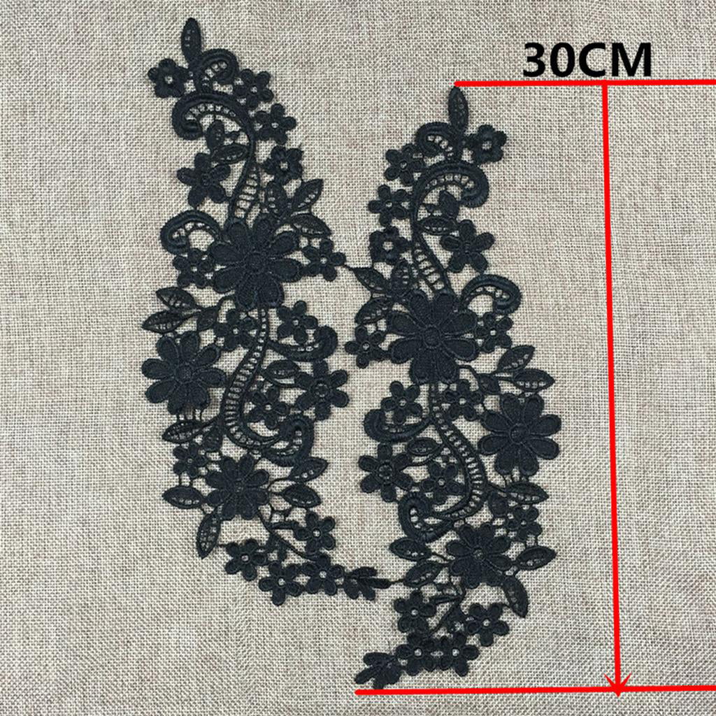 26.5*10 cm big iron on flower patches for sewing mixed color embroidery  design embroidered lace motif appliques for DIY - AliExpress