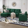 thumbnail image 3 of Soscana Sectional Sofa 3 Seat L Shaped Couch with Storage Ottoman & Accent Chair,Modern Living Room Furniture Set for Small Space Home Apartment Office Studio, 3 of 8