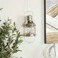 thumbnail image 2 of DecMode Silver Brass Decorative Candle Lantern with Handle, 2 of 8