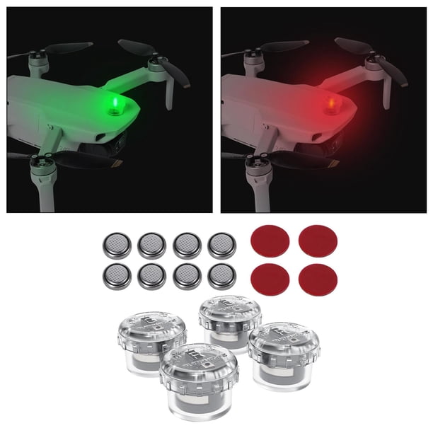 4 luces LED, kit de nocturno, luces de señal, luz estroboscópica, , s nocturnos, flash JI , accesorios de expansión Hugo Luz de vuelo nocturna