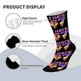 thumbnail image 6 of PuSpu 67 Funny Christmas Polyester, Spandex Socks, Festive Holiday Long Socks for Adults, Multicolor, 6 of 6