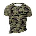 thumbnail image 6 of Dresfit Camo Shirts for Men Camouflage Short Sleeve Tennis Tees Crew Neck Relaxed Fit Cotton Work Out Tops Big and Tall Lightweight T Shirts Brown XL, 6 of 6