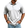 thumbnail image 2 of Polo Shirts for Men Summer Short Sleeve T Shirts Classic Fit Moisture Wicking Casual Collared Tee Tops, 2 of 7