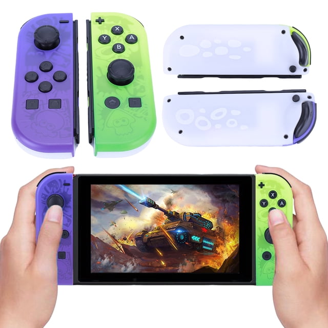 Para NS Switch Joy-Con Controller Gamepad Controlador consola compatible con dientes (L) Azul