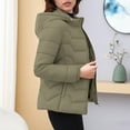 thumbnail image 6 of Cadancy Women's Down Jackets Plus Size Long Sleeve Detachable Hood Quilted Coats Inner Pockets Long Sleeve Winter Warm Zip Up Padded Jacket 2025 Trendy Casual Puffer Coat, 6 of 8