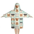 thumbnail image 2 of Lovely Dog Breeds Blanket Hoodies for Kids 6-13YR Oversize Wearable Blanket Hoodies for Boys Girls Teens, 2 of 7
