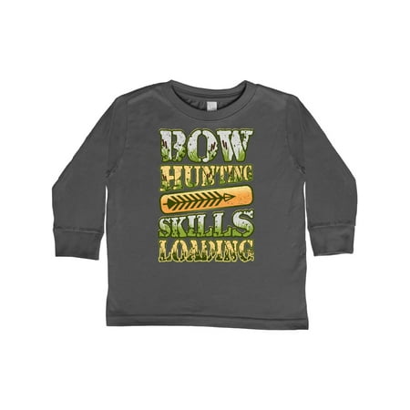 

Inktastic Hunter Archery Bow Hunting Skills Loading Gift Toddler Boy or Toddler Girl Long Sleeve T-Shirt