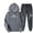 Dark Gray#15, variant on YOIAVAIOY Womens Fleece Lined Sweatsuits Sets 2 Piece Outfits Heartbeat Printed Hoodie Sweatshirt Sweatpants Casual Jogging Tracksuits Black M