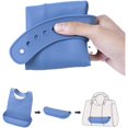 thumbnail image 3 of 1 paquete de babero de silicona lavable para adultos con bolsillo, protector de ropa impermeable, delantal reutilizable, recogedor de migas para la hora de comer oso de fresa  Hogar, 3 of 5