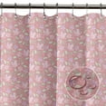 thumbnail image 5 of S4Sassy Pink Leaves & Periwinkle Floral Printed Bathroom Curtain Waterproof Shower Drapes-60 x 70 Inch, 5 of 6