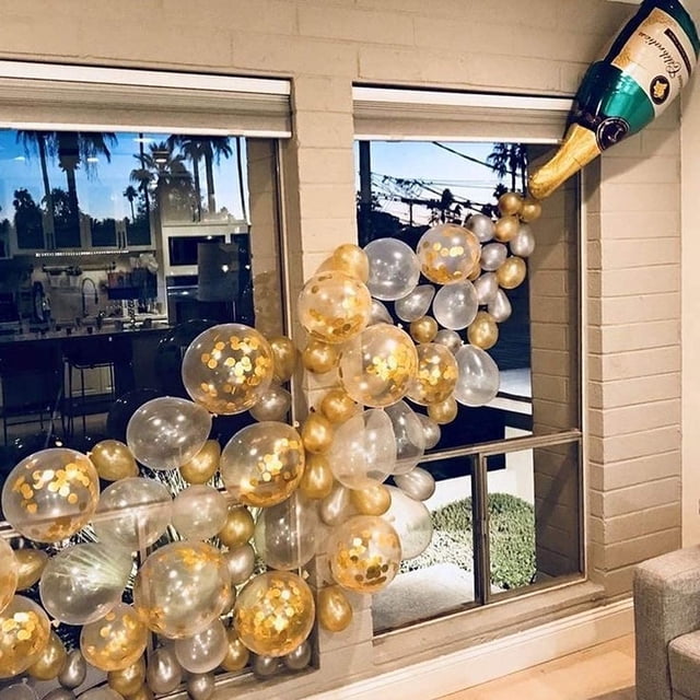 88-Piece Champagne Balloon Kit: Perfect for Celebrations - Birthdays, Weddings, Showers, and More
