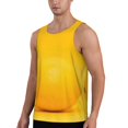 thumbnail image 3 of Rocae Yellow Lemon for Men's Workout Tank Top Men's Running Tank Top Dry Fit Athletic Workout Tank TopsXX-Large, 3 of 9