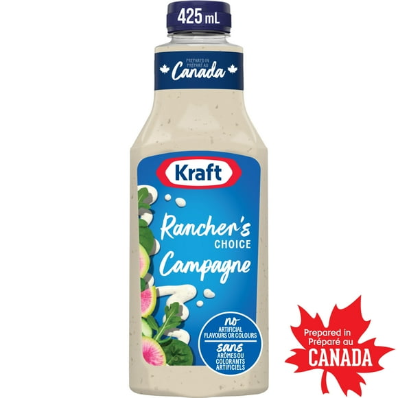 Kraft Rancher's Choice Salad Dressing, 425 mL Bottle, KRAFT RANCHER'S CHOICE DRESSING 425