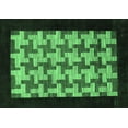 thumbnail image 1 of Ahgly Company Indoor Rectangle Abstract Emerald Green Modern Area Rugs, 8' x 10', 1 of 4