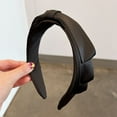 thumbnail image 4 of Eoperou Hair Hoop Stable Beautiful Elegant Anti-break Easy to Store Creative Fabric Satin Overhead Bow Headband Shooting Props, 4 of 8