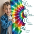 thumbnail image 3 of Blackout Kids Curtains,Colorful Rainbow Tie Dye Spiral Pattern Childrens Insulated Curtains Set Of 2,Bedroom Essentials,Toddler Room Decor 42"x63", 3 of 5