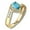 SS925/Gold Plated, variant on USA Mementos Custom Women's Class Ring Sterling Silver for High School and College Graduate-Fashion