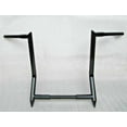 thumbnail image 2 of Krator 1" Z-Bar Motorcycle Handlebars - Universal Black Dimpled Ape Hanger For Harley, Honda, Yamaha, Suzuki, Kawasaki 2 of 10