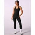 thumbnail image 7 of Women Warp Halter Workout Tank  Sports  Backless Padded Gym Yoga Tank Tops Casual Crop, 7 of 7