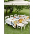 thumbnail image 4 of Outdoor Tablecloths with Umbrella Hole & Zipper, Eucalyptus Leaves Tablecloth Rectangle 60x84 Inch, Daisy Flower Spring Watercolor Country Floral Bee Waterproof Table Cloth, Patio/Pool Table Covers, 4 of 8