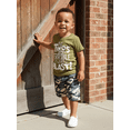 thumbnail image 3 of BemeyourBBs Toddler Baby Boys Birthday Outfits 2nd Birthday 2 Years Old Clothes Short Sleeve Letter Print T Shirt Tops and Camouflage Shorts Set Boys Summer Clothing, 3 of 9