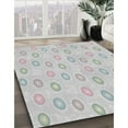 thumbnail image 2 of Ahgly Company Indoor Rectangle Patterned Platinum Gray Novelty Area Rugs, 5' x 7', 2 of 6