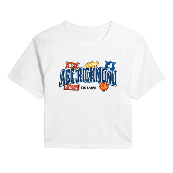 Ted Lasso - AFC Richmond Patch - Juniors Cropped Graphic T-Shirt