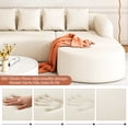 thumbnail image 4 of ChVans 97'' L-Shape Curved Sectional Sofa with Chaise, Modern Luxury Chenille Cloud Couch, Modular Sectional Sofa, Heavy Duty Oversized Deep Seat 3-Seater for Living Room, No Assembly Required, 4 of 11