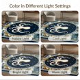 thumbnail image 7 of ODIKA 6'x9' Ultra-Soft Area Rug, Vintage Nautical Octopus Emblem Doormat Interlocking Tentacle Design None Washable, Bare feet friendly, Silk-Touch for Guest Room, Bedroom, 7 of 7