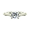 thumbnail image 4 of Diamond Engagement Ring for Women Round Solitaire 4-Prong 14K White Gold 0.38 Carat, 4 of 5